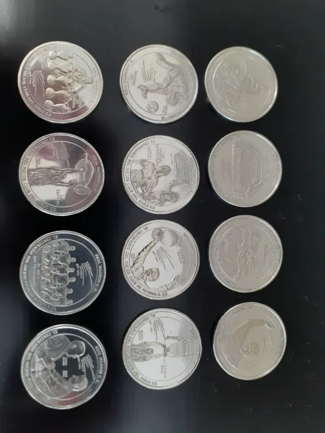 Serie 12 Monedas Centenario Real Madrid C.F.