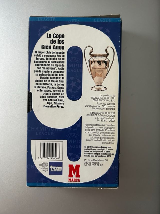 VHS Real Madrid La Novena Copa 2002