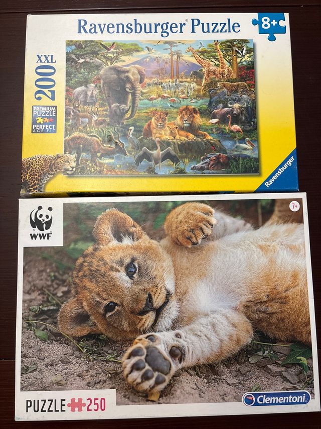 Lote 2 Puzles Ravensburger y Clementoni