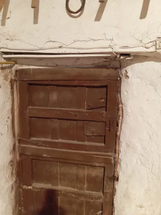 Puerta doble madera maciza antigua