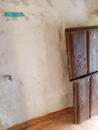 Puerta doble madera maciza antigua