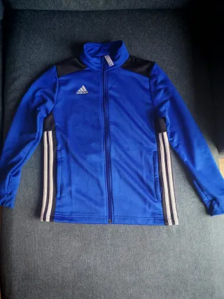 Chaqueta chándal Adidas niño azul talla 12 A.