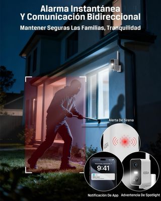 Cámara portatil de vigilancia con tarjeta SIM