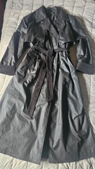 Gabardina,trench,abrigo  Zara Marrón chocolate. xs