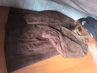 Chaqueta de ante marrón pele o XL