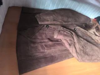 Chaqueta de ante marrón pele o XL
