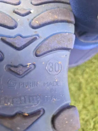 Botas de nieve azules para niños, talla 30