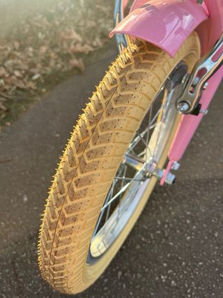 Bicicleta infantil rosa 16 con cesta