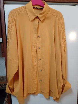 Camisa Zara naranja