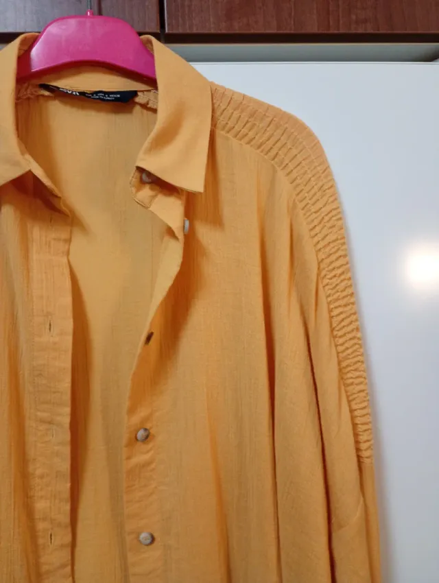 Camisa Zara naranja