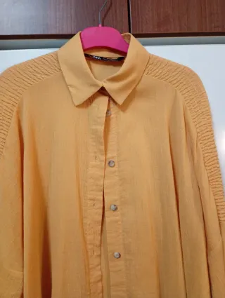 Camisa Zara naranja