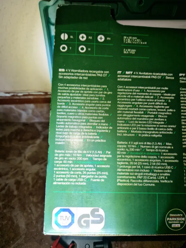 Multiherramienta Parkside 4V