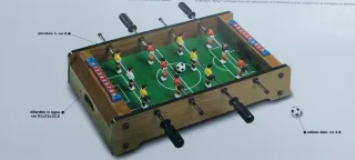 Calcetto biliardino in legno