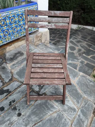 Sedia da esterno in legno Ikea