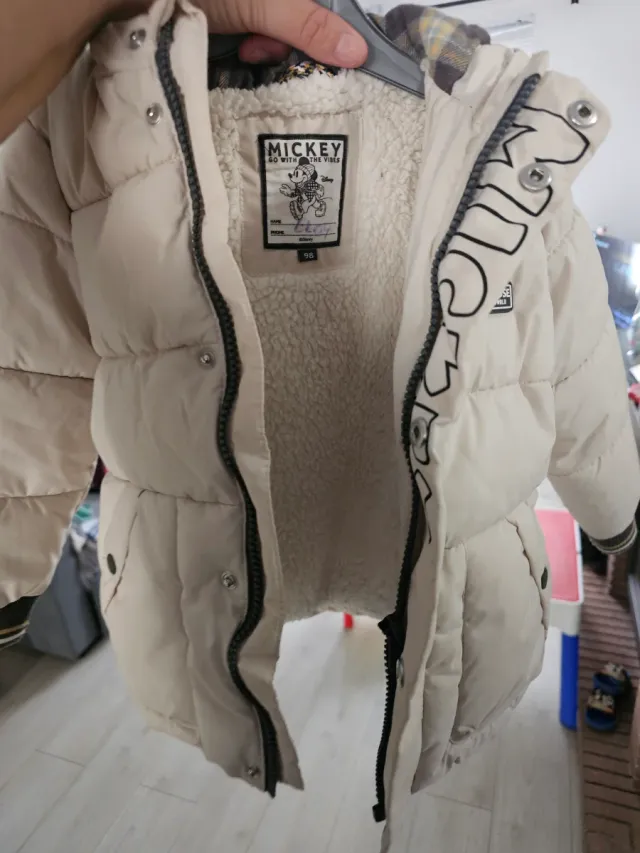 Chaqueta niño acolchada Mickey Mouse