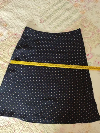 Conjunto Nice Things azul con topos beige