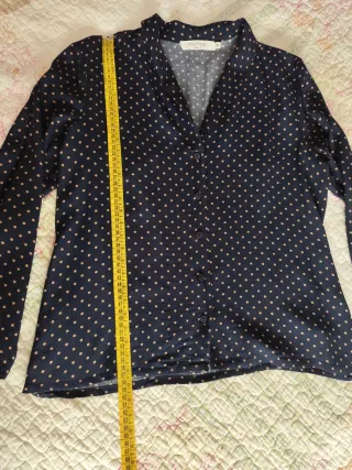 Conjunto Nice Things azul con topos beige