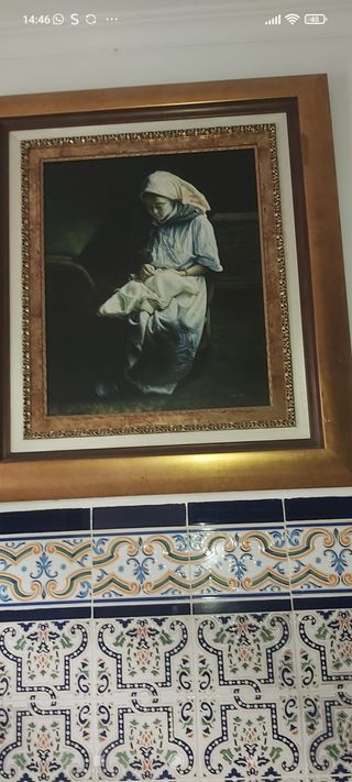 Quadri di donne falleras ad acquerello