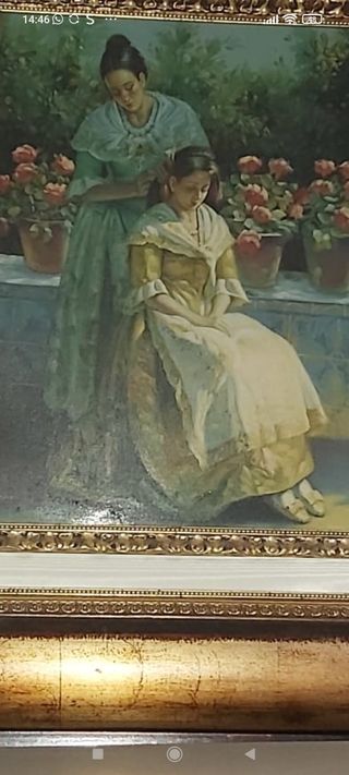 Quadri di donne falleras ad acquerello