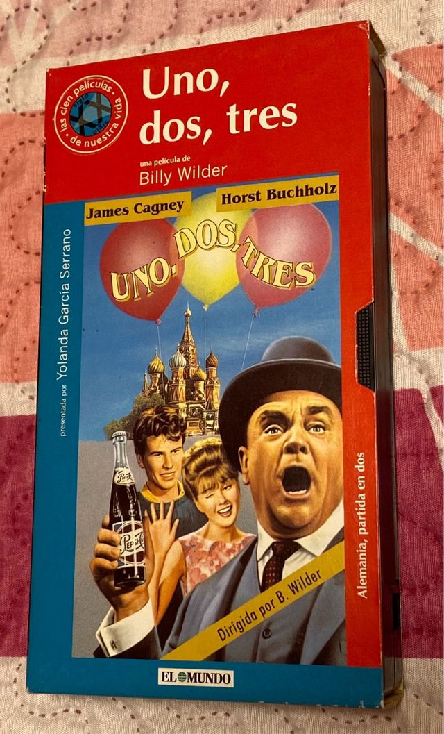 Película VHS Uno, dos, tres.