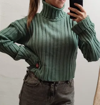 Jersey Verde Menta NUEVO a Estrenar Talla M