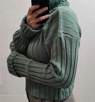 Jersey Verde Menta NUEVO a Estrenar Talla M