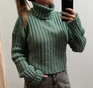 Jersey Verde Menta NUEVO a Estrenar Talla M