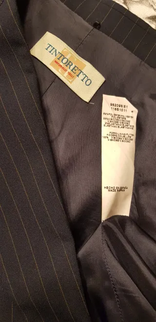 Traje raya diplomática Tintoreto T 38