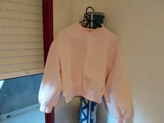 Sudadera Zara Rosa Talla M