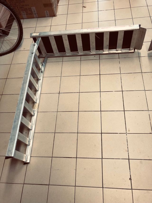 Rampa alluminio pieghevole per carico