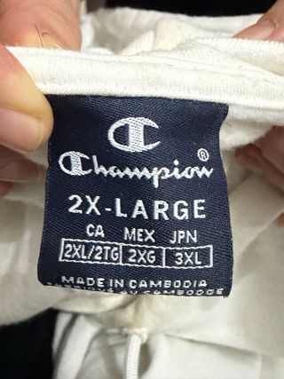 Felpa con cappuccio Champion tg 2XL cotone