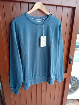 Felpa Cotton&Silk blu taglia L