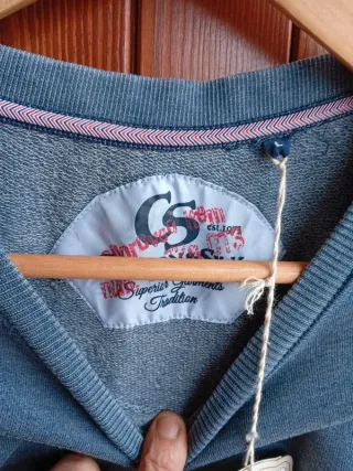 Felpa Cotton&Silk blu taglia L