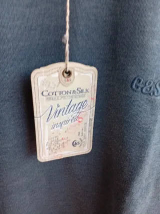 Felpa Cotton&Silk blu taglia L