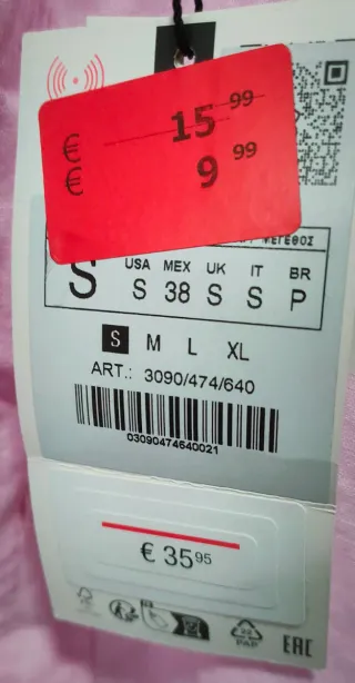 Camisa hombre Zara Talla S