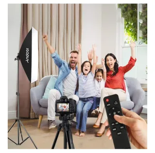 Kit Softbox Andoer con 2 Luces y Mandos