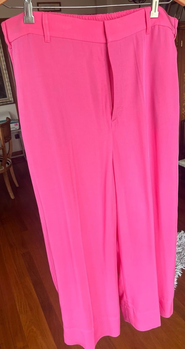 Conjunto Zara Pantalón y Blusón Rosa