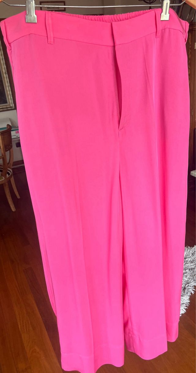 Conjunto Zara Pantalón y Blusón Rosa