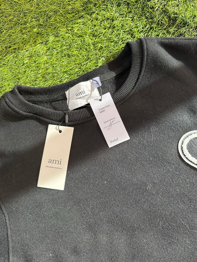 Sudadera Ami Paris Negra Talla S