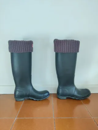 Botas Hunter Original Tall Negro Mate T.39