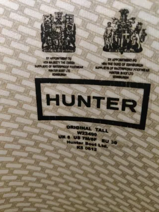 Botas Hunter Original Tall Negro Mate T.39