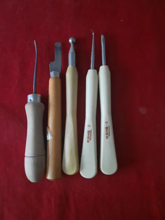 Juego repujado cuero herramientas