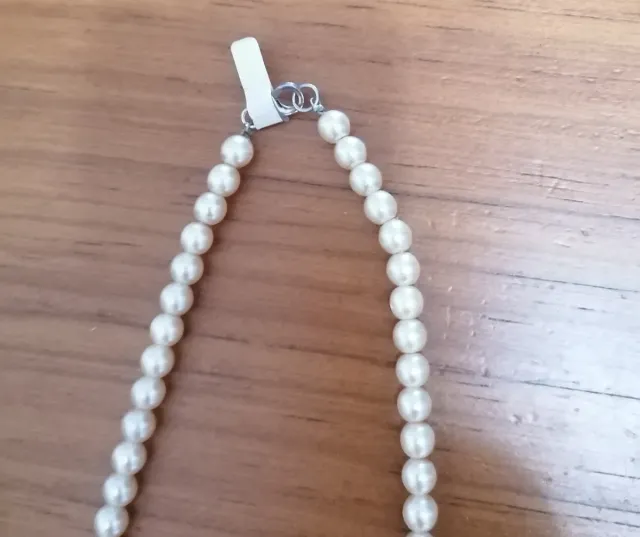 Collar Perlas y Nácar Blanco