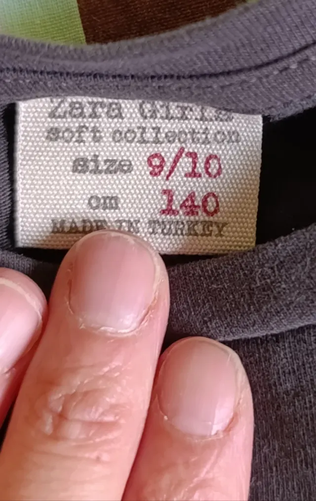 Camiseta Zara Kids bordada flores