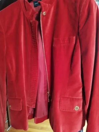 Chaqueta terciopelo roja Talla M