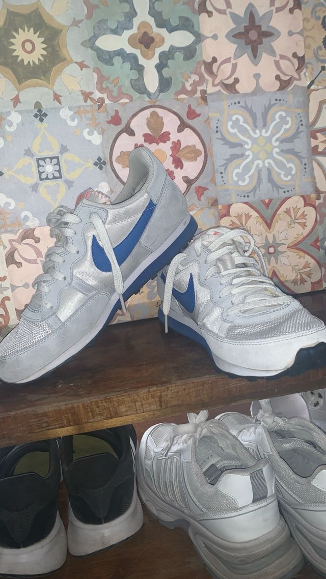 Zapatillas Nike Blancas y Azules