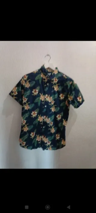 Camisa Hawaiana Chico Estampada