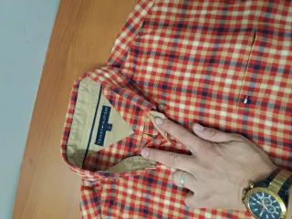 Camisa Tommy Hilfiger cuadros roja