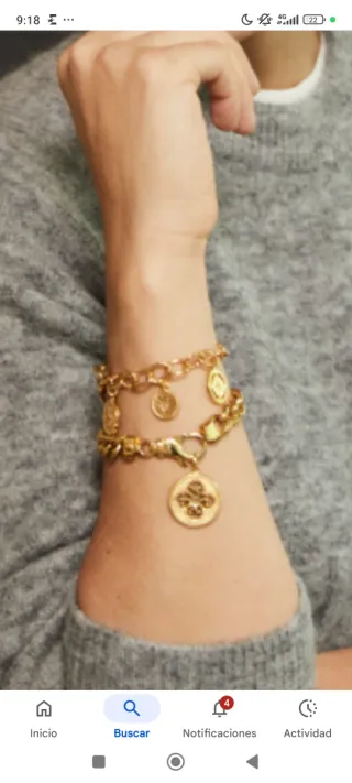 Pulsera Tous Tamara Falcó Bañada en Oro