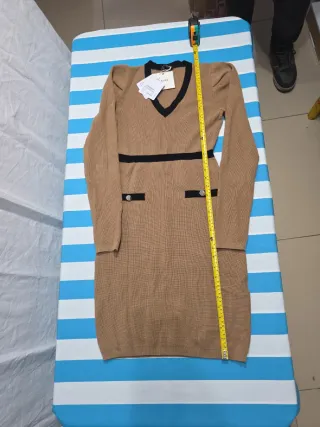 Liu Jo Abito Maglia Midi Taupe Taglia S